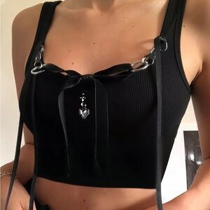 Gothic Black Tank Top
